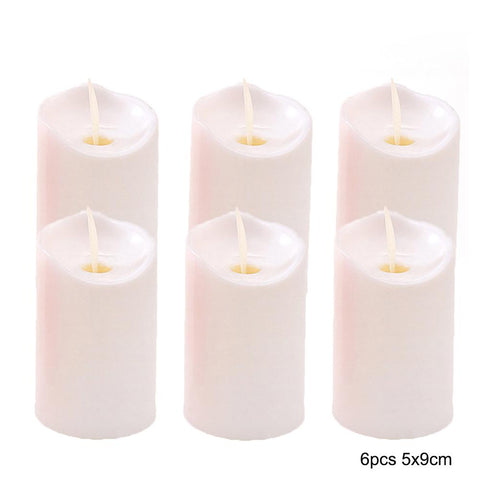 Candles Lights Operated Plastic Pillar Flickering Candle-HA00347-Veeddydropshipping