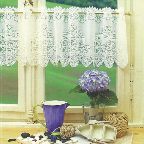 Lace Curtain Window Tulle Butterfly Curtains-HA01834-Veeddydropshipping