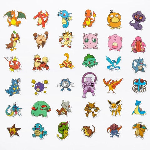 10/30/50/100Pcs Kawaii Pikachu Pokemon Stickers Motorcycle Phone-TB01631-Veeddydropshipping