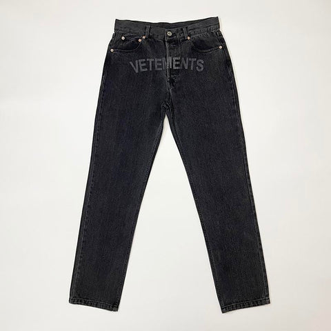 Logo Jeans Loose Blue Straight Men-MF00494-Veeddydropshipping