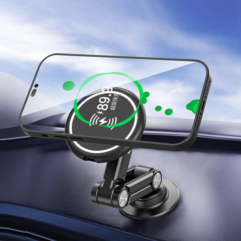 Phone Car Holder Magnetic Wireless Charging Stand Cellphone Mobile Phone Support-PA00600-Veeddydropshipping