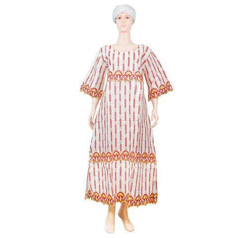 Women Traditional African Dashiki Embroidery Dresses-WF01654-Veeddydropshipping