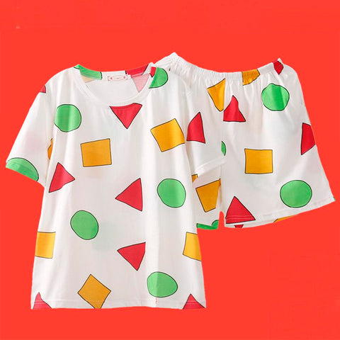 Pajama Sinchan Cotton Summer Short Sets Japanese Pajamas for Couples Man-MF01625-Veeddydropshipping