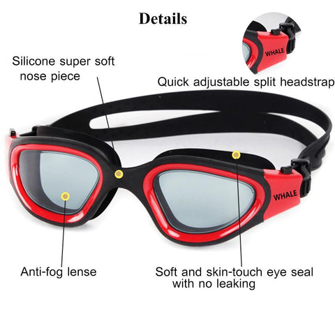 Clear Lens Swimming Goggles Adult Anti-fog UV protection for Men Women-OS00238-Veeddydropshipping