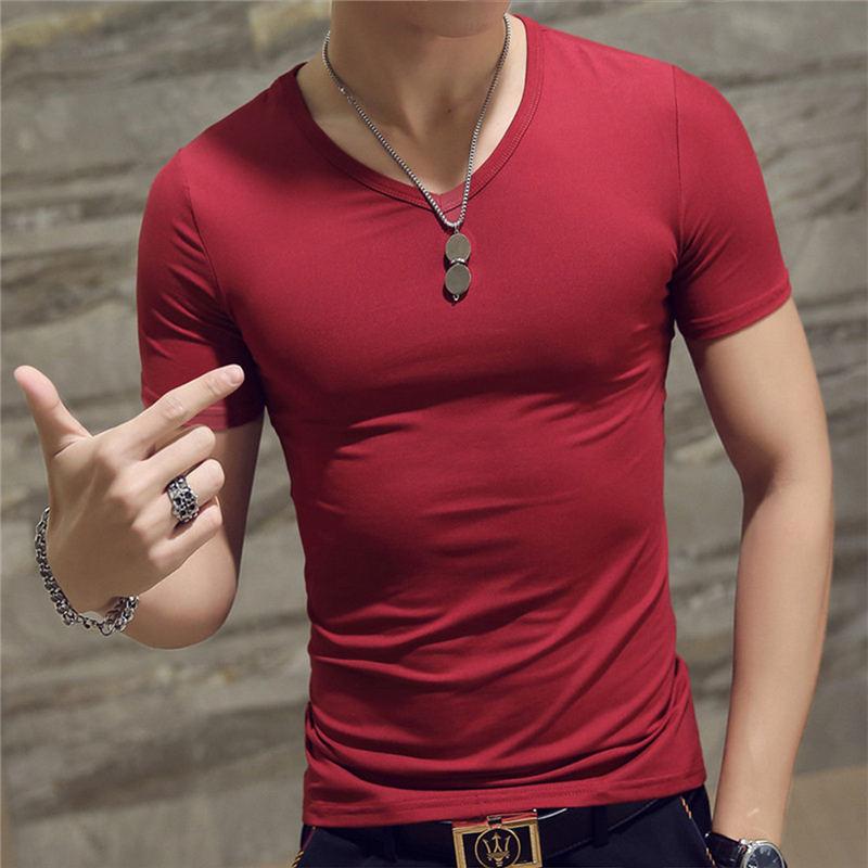 Men's Fitness Tight Top Men's Fitness Short Sleeve Slim Fit T-shirt-Veeddydropshipping