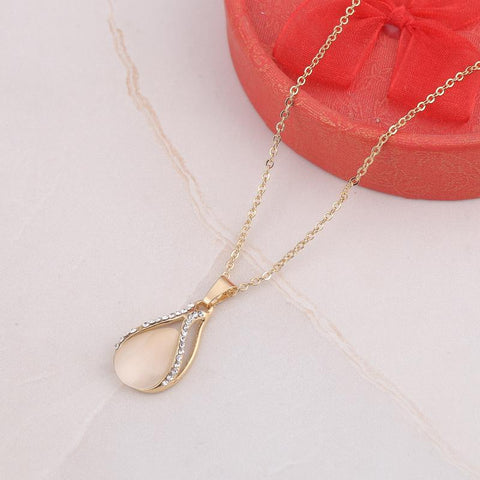 Fashion Gold Plated Opal Jewelry Sets For Woman Cubic Zirconia -JW01341-Veeddydropshipping