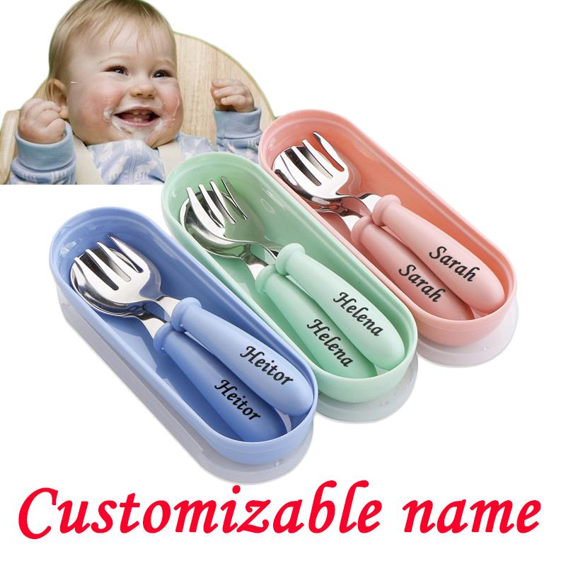 Personalize Any Name Baby Gadgets Tableware Set Children Utensil-TB00735-Veeddydropshipping