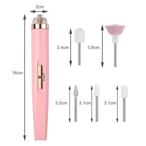 Electric Nail Drill Sander Nail Manicure  Light Art Pen Tools -BH01028-Veeddydropshipping