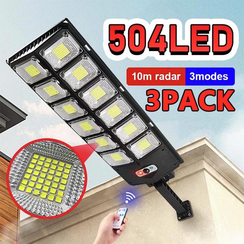 Solar Street Lights Outdoor, Solar Lamp With 3 Light Mode Remote Control-TI00837-Veeddydropshipping