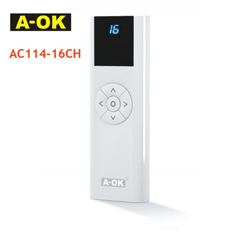 A-OK AC114 01/02/06/16 Channel Handheld Wireless Emitter for A OK RF433-TI01067-Veeddydropshipping