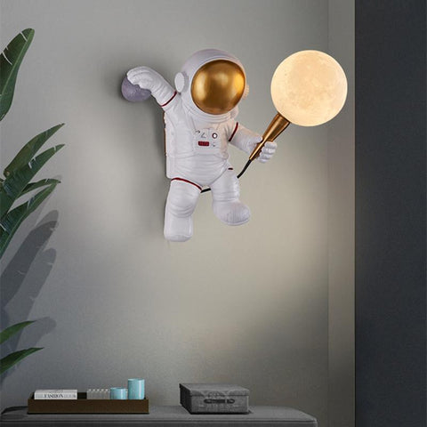 LED personality astronaut moon  wall lamp-TI00442-Veeddydropshipping