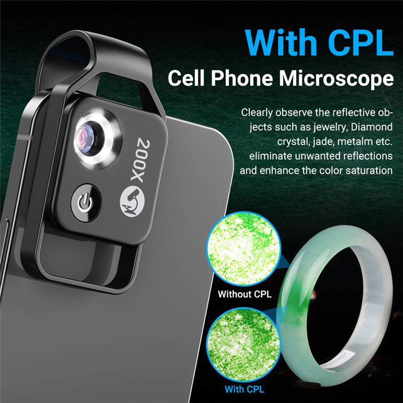 200X Mobile Magnification Microscope Lens Mini Mobile Phone Camera Video Micro Lens-PA00663-Veeddydropshipping
