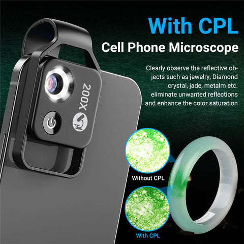 200X Mobile Magnification Microscope Lens Mini Mobile Phone Camera Video Micro Lens-PA00663-Veeddydropshipping