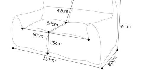 Lazy Sofa Single Household Bean Bag Can Lie Sleep-HA01560-Veeddydropshipping