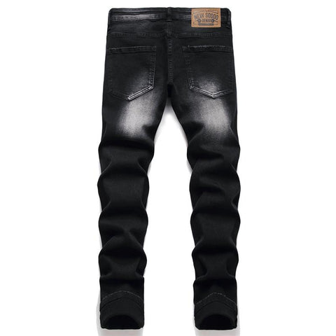 Jeans Holes Jeans Italian Style Stretch Denim Pants High-MF00549-Veeddydropshipping