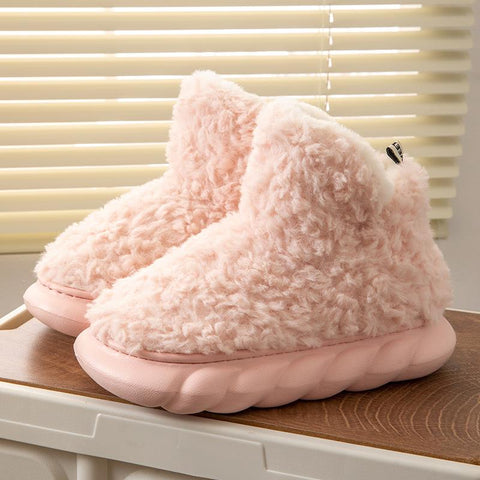 Warm Fur High Top 4CM Thick EVA Short Boots-BS01227-Veeddydropshipping