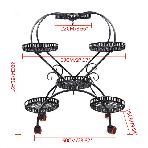 Heart Shaped Plant Stand Metal Holder Shelf-HA01737-Veeddydropshipping