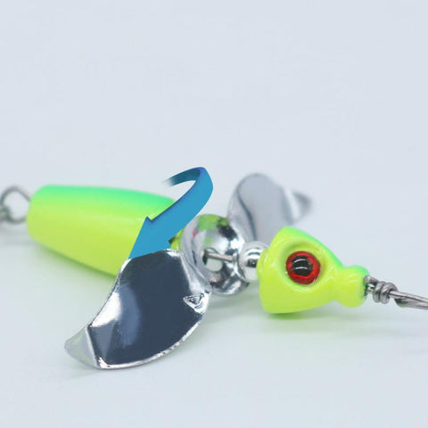 Fishing Propeller Lure Noisy Spinner Bait 360 Degree Rotation Pure Copper Sequins -OS00467-Veeddydropshipping