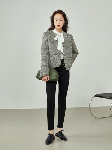 Spring Coat Women Long-sleeved Top Short Coat Female-Veeddydropshipping