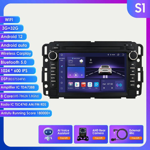 2 Din IPS Car Radio Multimedia Player for GMC Yukon Chevrolet Chevy-AM00661-Veeddydropshipping