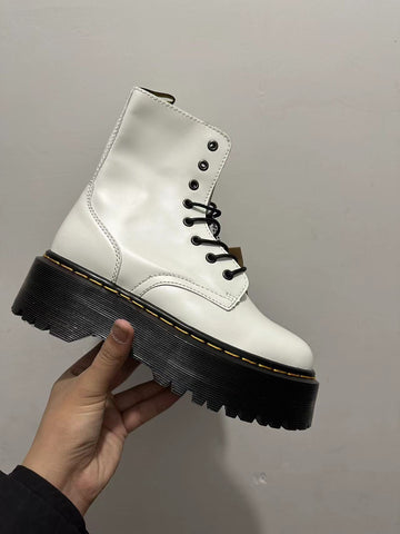 Women Shoes Black Leather Ankle Boots Punk Shoes Thick-BS00928-Veeddydropshipping