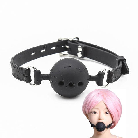 3 Sizes Soft Safety Silicone Open Mouth Gag Ball Bdsm Bondage Slave Ball Gag -BH01280-Veeddydropshipping