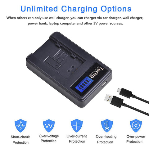 1Pcs BN-VG114 VG114 BN VG114 LCD USB Battery Charger for JVC VG108U VG107U VG114U-CE00204-Veeddydropshipping