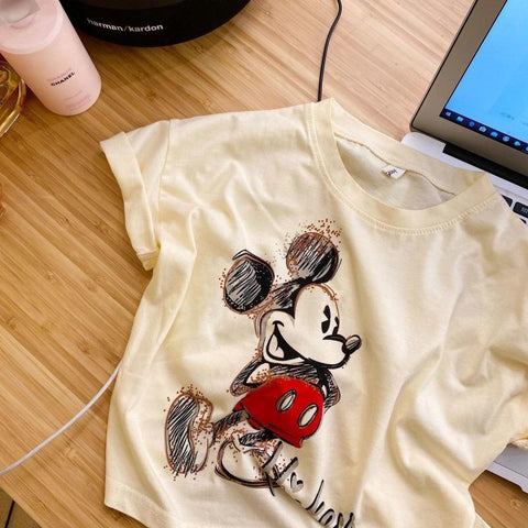 Summer Cotton Clothes Children Cartoon Short-sleeved-Veeddydropshipping