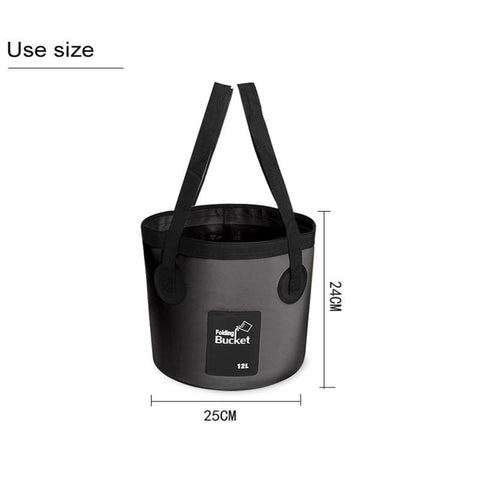 Foldable Bucket Outdoor Travel Water Storage Bag-HA01099-Veeddydropshipping