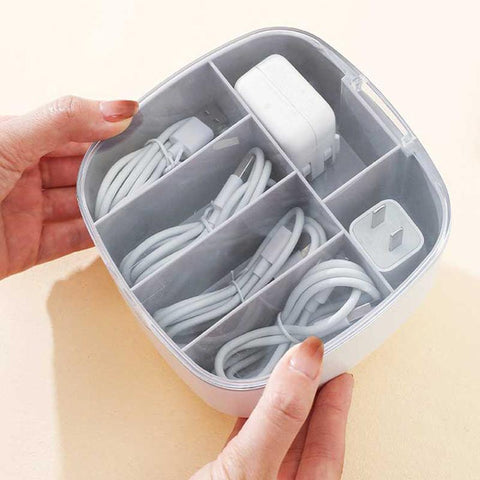 Dust-proof Wire Cable Holder Box Office Drawer  Storage Box-Veeddydropshipping