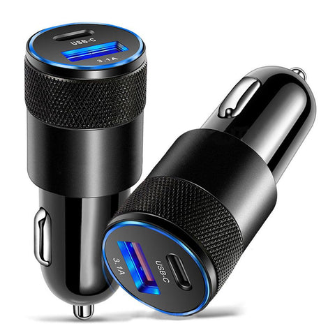 68W USB+PD Car Charger Fast Charging Phone Adapter-PA01134-Veeddydropshipping