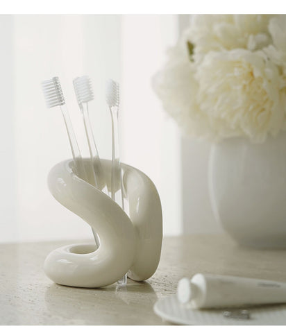 Ceramic Toothbrush Holder Storage Rack Cute Home Decoration-HA00344-Veeddydropshipping