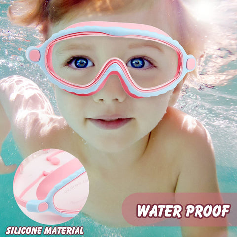Kids Anti Fog Waterproof Swim Goggles with Portable Bag Swim Glasses -OS00146-Veeddydropshipping