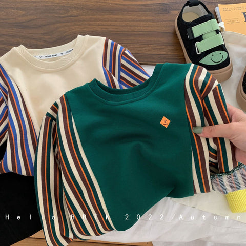 2022 Autumn Boys Casual Long Sleeve Sweatshirts Baby Kids Children Shirts-TB01336-Veeddydropshipping