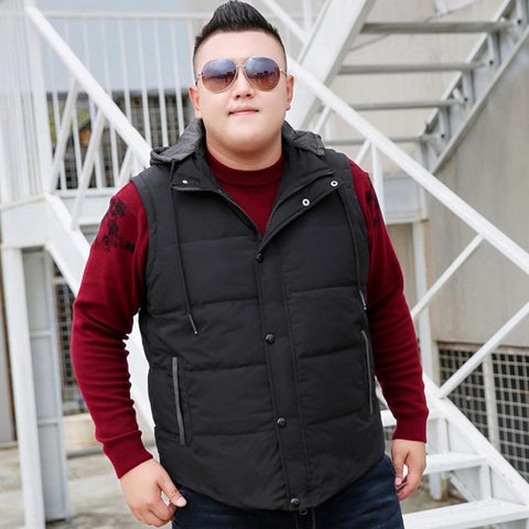 Vest SleevelesPlus Size 10XL 9XL 8XL 7XL White Duck Down Coat Big Belly-MF01217-Veeddydropshipping