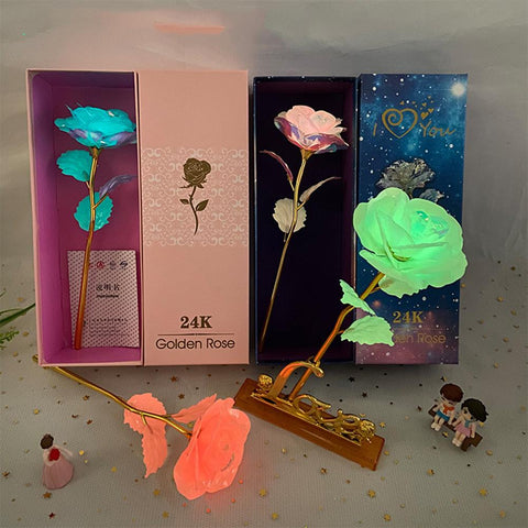 Colorful Luminous Rose Artificial LED Light-HA00677-Veeddydropshipping