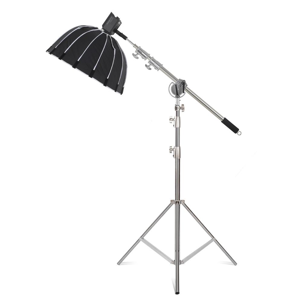 Light Stand With Stainless Steel Kit Cross Arm  With Weight Bag Photo Studio Accessories -CE00300-Veeddydropshipping