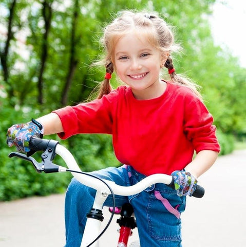 Upgraded Kids Non-Slip Bicycle Cycling Gloves Full Finger Gel Padding -OS01215-Veeddydropshipping