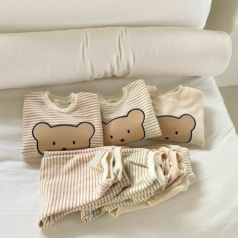 Infant Kids Baby Boys Girls 2pcs Clothes Sets Long Sleeve Hoodie-TB00750-Veeddydropshipping