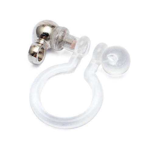 U Type Stainless Steel Clip Painless Resin Earring Components-JW01607-Veeddydropshipping