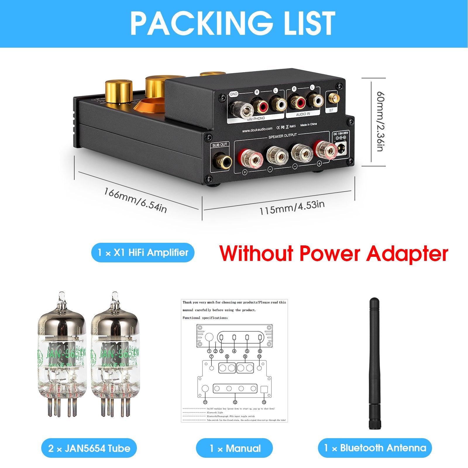 Vacuum Tube Amplifier Receiver Home Turntables Amp-Veeddydropshipping