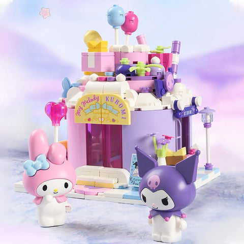 2023 Sanrio Assembled Toy Building Blocks Kuromi Cinnamoroll Mymelody Model-TB01476-Veeddydropshipping