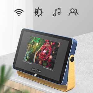 10 Inch WiFi Digital Picture Frame Built-in Battery 1280*800 IPS Touch Screen,16GB Storage -CE00322-Veeddydropshipping