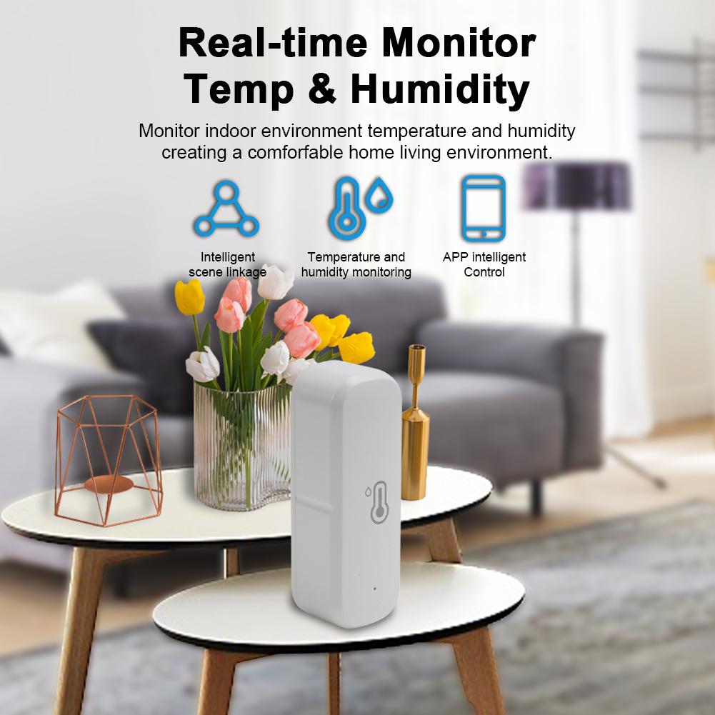 TUYA Wifi Temperature Humidity Sensor Detector Indoor Wireless Hygrometer-TI01029-Veeddydropshipping