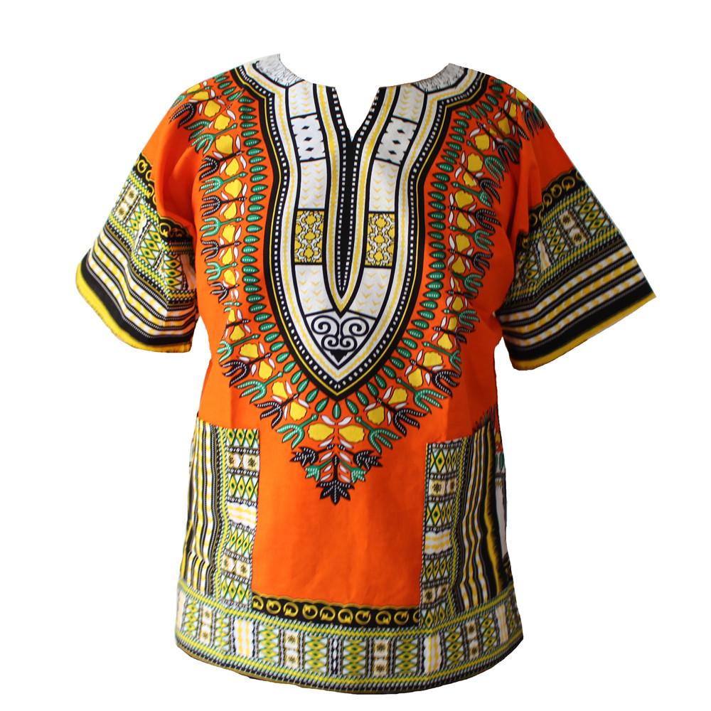 African Fashion Dashiki Design Floral Dress-WF01664-Veeddydropshipping