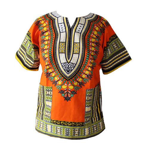 African Fashion Dashiki Design Floral Dress-WF01664-Veeddydropshipping