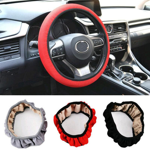 Wheel Cover 38cm Fabric Net Anti Slip Protect Steering Cover-AM01479-Veeddydropshipping