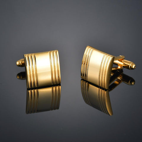 Gold Color Cufflinks Cuff Links for mens French -JW01319-Veeddydropshipping