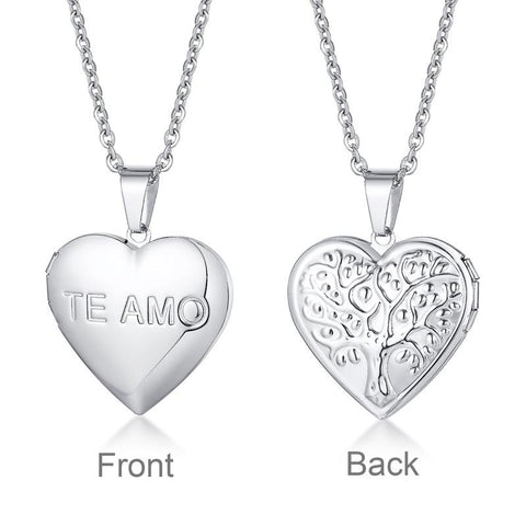 Locket Pendants for Women  Stainless Steel Necklaces-JW01186-Veeddydropshipping