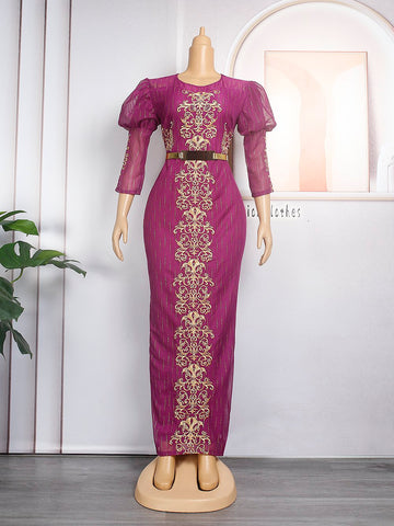African Women Plus Size Evening Dresses-Veeddydropshipping